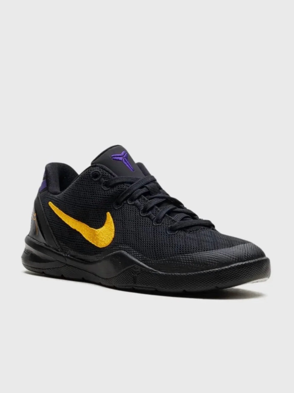 Nike Boy’s Kobe “Lakers Away” Basketball Sneakers Black Gold Sz 13